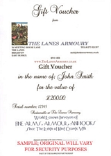 A GIFT VOUCHER FOR ANY AMOUNT CAN BE WITH YOU WITHIN THE HOUR !