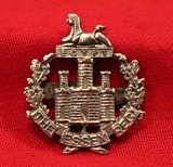 A 1930's Essex Regt. Silver Officers Cap Badge