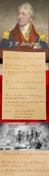 A Fabulous Piece Of Napoleonic Wars Maritime History. Hand Written Napoleonic Wars Royal Naval 'Secret Intelligence' Report 1809