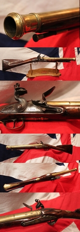 An Iconic Symbol of Antique Weaponry, and An Exceptionally Fine 18th Century Brass Cannon-Barrel ‘Royal Navy’ Form Blunderbuss by John Rea of London