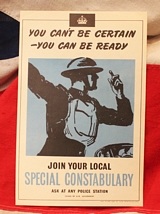 An Original WW2 British Special Constabulary Recruitment Poster