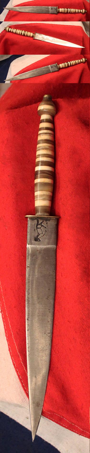 South American 19th Century Brazilian Faca De Ponta Fighting Knife