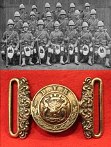 A Most Rare Victorian Waist Belt Buckle of The Dundee Volunteer Rifles of Scotland