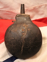 18th Century Ching Dynasty Chinese Matchlock Musket Powder Flask. Qianlong {aka Chien-lung} Period