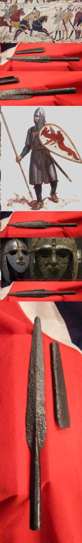 Original & Rare Anglo-Saxon Spear from The Era of King Offa to King Harold, & What is Very Rare, With It’s Original Scabbard It May Be The Very First Original Scabbard Still present We Have Ever Seen in 50 Years.