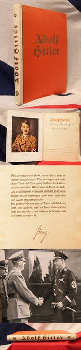 A Very Good Example of The Adolf Hitler Biography Album Book 1936