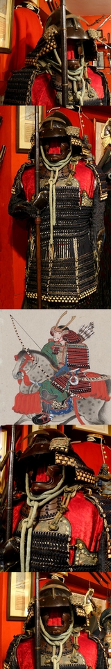 A Beautiful Antique Suit of Original Edo Period Samurai Gosuku Armour