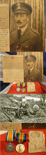 Part of a Superb WW1 Machine Gunner's Collection, British and German.  A Superb & Fabulous Set of POW Medals, Plus, a Letter From the King & Two Photographs. 1 Signed, of a Machine Gunner of the Most Collectable WW1 British Machine Gun Corps