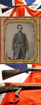 PRICE DROP AN AMAZING SPECIAL 50% OFF A Very Rare US Civil War 'C.Howard' Rimfire Long Gun with Underlever Action