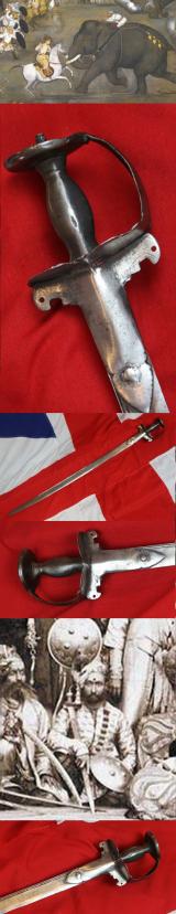 A Very Attractive 17th Century Indian Khanda Sword