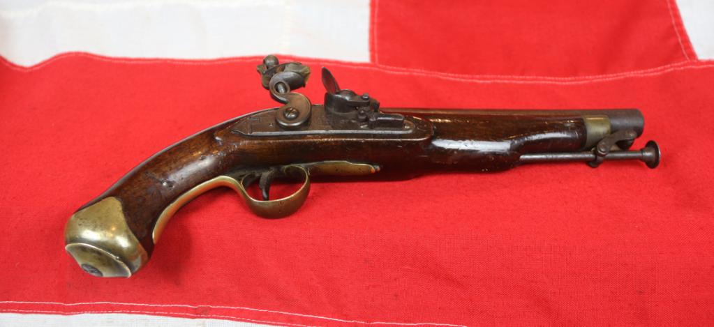 A Fine 1802 Tower of London New Land Pattern ‘G.R.Crown’ Lock Napoleonic Wars Light Dragoon Trooper's Flintlock Pistol. Used From The Peninsular War To The Battle of Waterloo Period.
