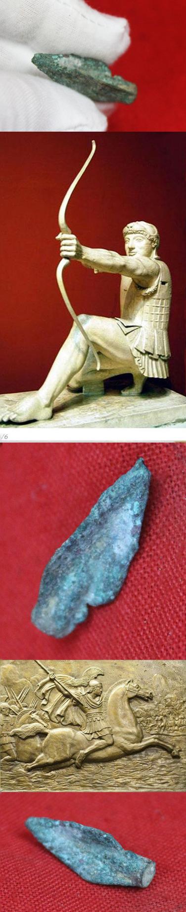 An Original Arrowhead From the Time of Alexander the Great’s War Against Persia, The Battle of the Granicus River, in 334 BC. The Battle Site Was Near The Legendary Site of the City of Troy.. Acquired On a Grand Tour in 1820