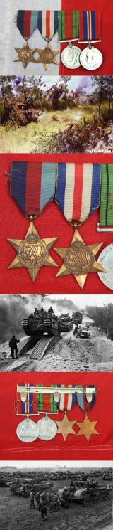 A Group of Four WW2 Medals of Sergeant James Blair Scots Guards