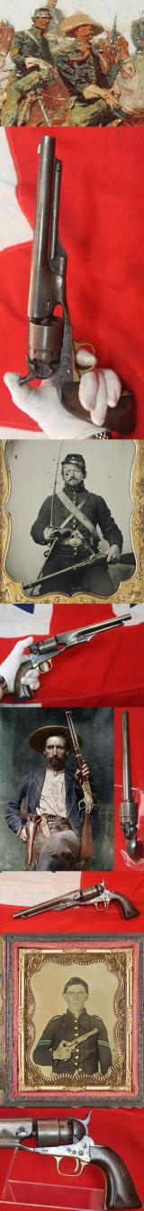 A Good Original US Civil War .44 Cal. Colt, 1860 Model Army Percussion Revolver. Manufactured in 1862