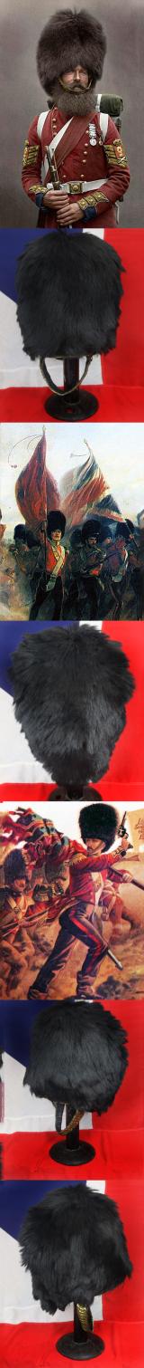 A Very, Very Rare Scots Fusilier Guards Officer's Bearskin Cap 1854. Used at Sebastopol and Alma as Can Be Seen in The Guards Museum