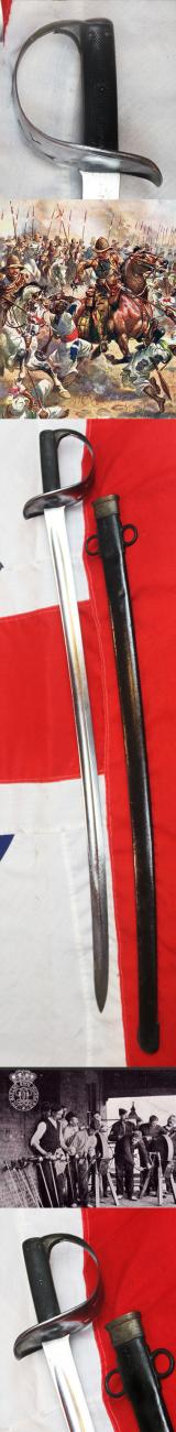 A British 1885 Pattern Cavalry Troopers Sabre The Sword Used At the Battle of Omdurman.