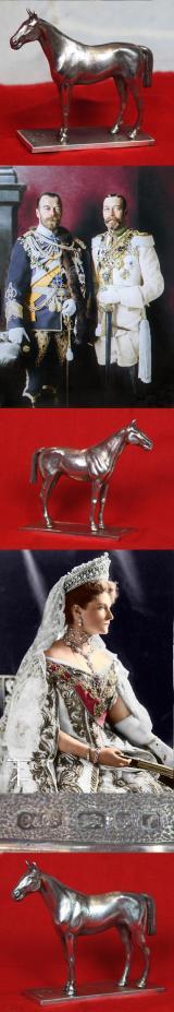 A Solid Hallmarked Sterling Silver Horse, By Carrington and Company Of Regent Street, London, In 1961. Silversmiths To Queen Victoria, Prince Albert, Edward VII and George V, Czar Nicholas I & II,Queen Alexandra of Russia.