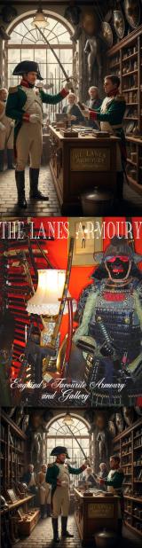 On His Way To Exile in St Helena Bonaparte Seeks Out A New Sword From The Lanes Armoury In Brighton.... {Apparently}   You Simply Can Never Guess What {or Who} You Will Discover Next At The Lanes Armoury.
