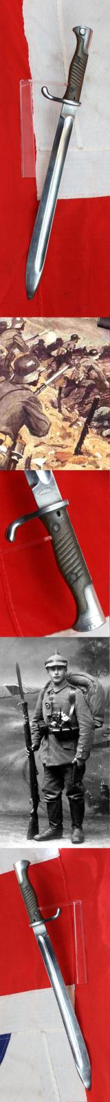 A Superb, German, WW1 Mauser Gew 98 'Butcher' Bayonet