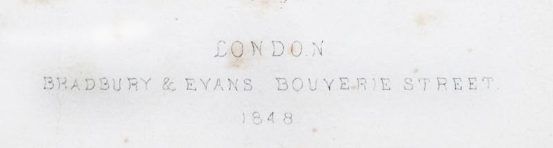 Charles Dickens Ist Edition Of Dombey & Son From the Shandon Collection of Robert Napier Half Bound With Marble Leaves. With Illustrations by Hablot Knight Browne