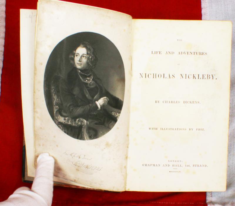 An Absolutely Beautiful Antiquarian Dickens 1st Edition, The Life And Adventures Of Nicholas Nickleby; With Illustrations by