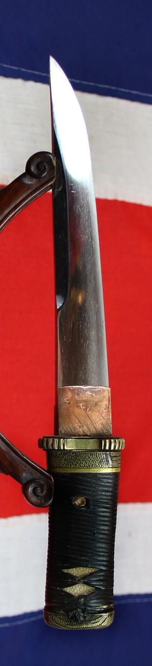 A Superb Antique, Shinto Era, Unokubi (鵜首) Zukuri Blade Tantō, 17th Century. Edo Matsushiro Sinano School Sinchu and Silver Koshirae. Just Arrived From A Premium Grade Collection, Previously Acquired Over Decades