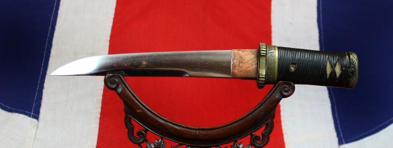 A Superb Antique, Shinto Era, Unokubi (鵜首) Zukuri Blade Tantō, 17th Century. Edo Matsushiro Sinano School Sinchu and Silver Koshirae. Just Arrived From A Premium Grade Collection, Previously Acquired Over Decades