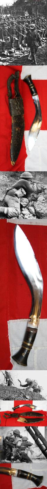 A Superb WW2 Ghurkha's Kukri Combat Knife 