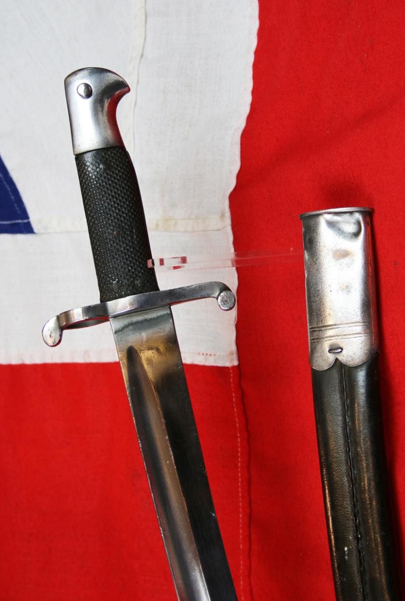 Fabulous, Superb & Historical Service Issue 1856-8 Two Band Enfield Yataghan Sword Bayonet Used With P1853 Enfield Rifles In The Indian Mutiny, The Opium War in China, The American Civil War, 1861-65 & The Japanese Boshin War & The Satsuma Rebellion