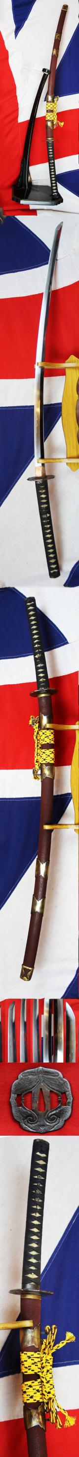 Outstanding, Huge Shogunate Antique Bunkyu Period 幕藩体制 Samurai's Tachi, Horseman's Sword, In Superb Condition. Signed 伯耆国住吉.  Hoki no Kuni ju Yoshiyuki . A 'Statement' Piece, Par Excellance. A Late Edo Representation of The Ancient Ōdachi Great Sword