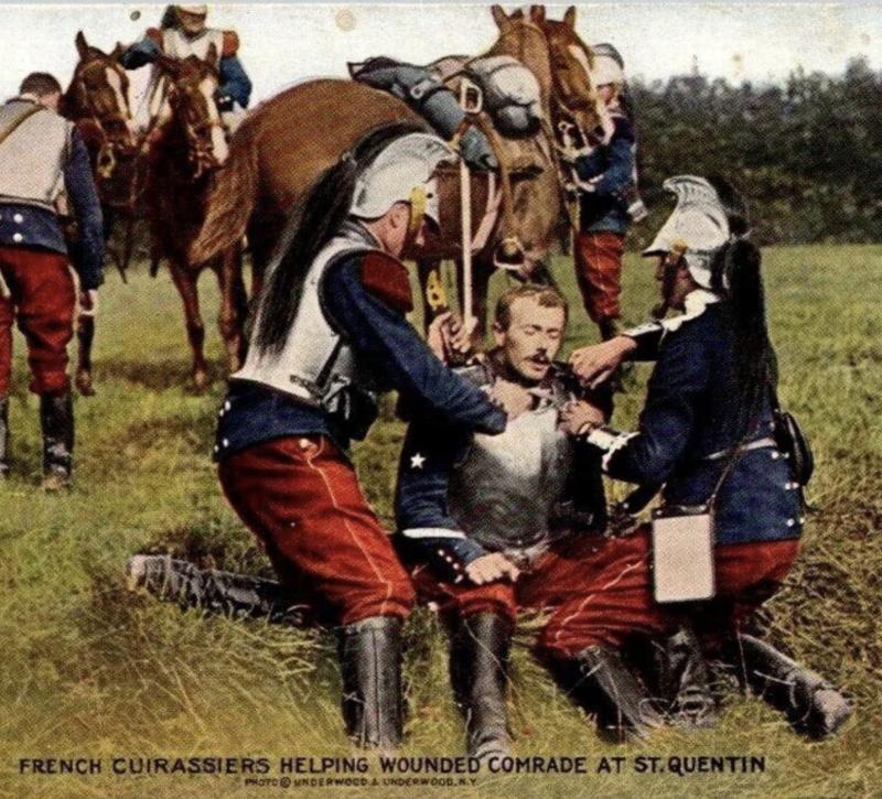A Magnificent Antique, Original, French Cuirassiers Helmet 1872. French Cuirassiers Still In Combat Service in World War I, 1914. They Were the Last Troops Combat In Full Dress Armour in History. Possibly The Best Example You May Ever See