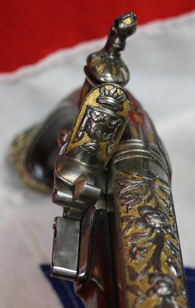 One Of The Finest Quality Museum Grade French Napoleonic Flintlock Pistols One Will Ever See Outside Of The World Renowned Musee De l’armee Les Invalides Paris. Exactly The Quality As Was Presented By Emperor Napoleon To His Royal Allies & Marshals