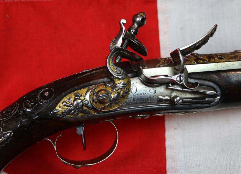 One Of The Finest Quality Museum Grade French Napoleonic Flintlock Pistols One Will Ever See Outside Of The World Renowned Musee De l’armee Les Invalides Paris. Exactly The Quality As Was Presented By Emperor Napoleon To His Royal Allies & Marshals