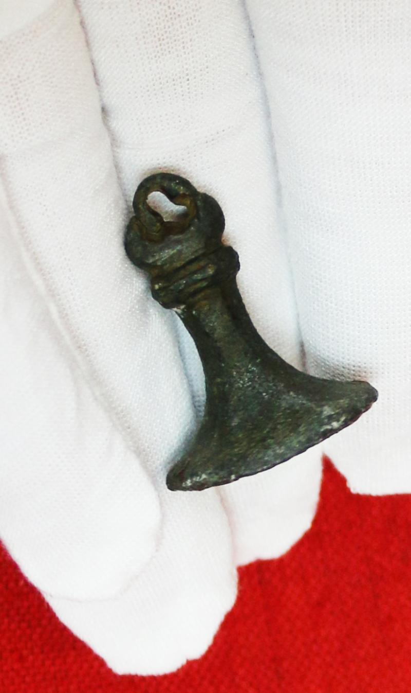 Most Rare and Intriguing, Original 1300's, Medieval Ecclesiastical Personal Bronze Seal Matrix of Two Figures Each in a Lancet Arch, Engraved At The Rim St Philip {the Apostle}. Over 700 Years Old. With Potential Connection to Kirkham Priory, Yorkshire