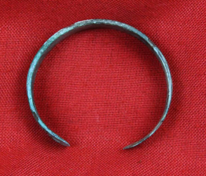A Most Fine Original Copper-Bronze Imperial Roman Legionary's Military Bravery Award Armilla, {Bracelet} Awarded for Military Gallantry Around 1700 Years Old