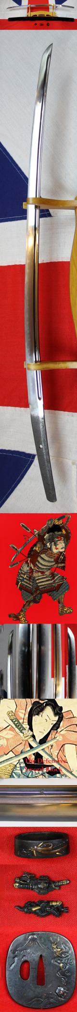 A Stunning, Early, Signed Munemitsu, Bizen School Koto Blade Katana With Hi Circa 1480. A Most Beautiful And Elegant Ancient Samurai Sword By a Master Smith Of the 15th Century