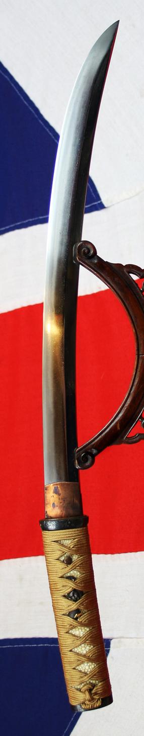 A Fabulous Antique Shinto Samurai Aikuchi O-Tanto In The Design Of A Naginata Naoshi (薙刀直し) Combined With With An Unokubi-Zukuri {Cormarant's Neck} Blade Form. In Stunning Original Edo Mounting