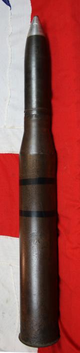Really, Really Rare, Original German 75mm Tank Shell Case, WW2 As Used by the Infamous Panther Tank, Officially the Panzerkampfwagen V Panther. With Impact Fuse, And Electric Tank Primer. Fitted With 75mm Shell Head, High Explosive, WW2 IssueDated 1944