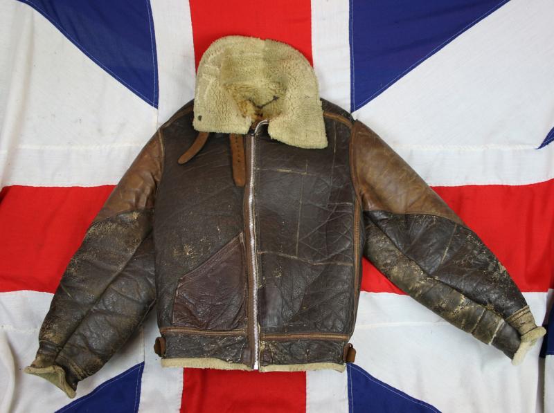 A Superb Piece Of WW2 British Aeronautical History, and An Absolute Beauty. An Original, 1940's B3 WW2 USAAF Pilots Sheerling Jacket. Perry Sportswear Co of Newburgh New York Contract. In Super, Wearable Condition