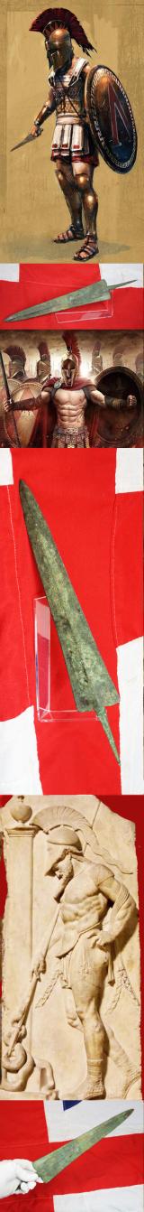 A Beautiful Bronze Age Short Sword From the Time Of the Siege of Troy & Used Into The Following Centuries During The Greco Persian Wars and The Spartans at Thermopylae