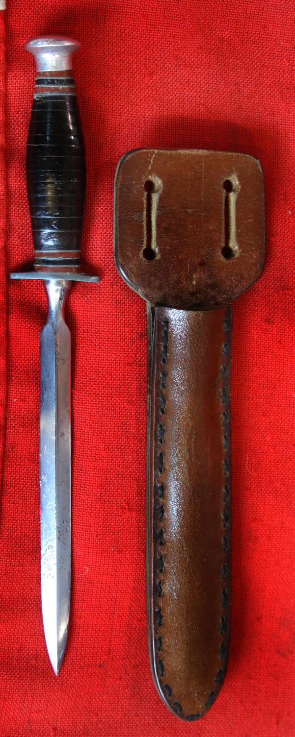 An Incredibly Rare And Historical WW2 British SOE Special Operation Executive Agents ‘Assassination’ Sleeve Stiletto Dagger. Used In The Special Forces Mission During The Italian Campaign and The Invasion of Sicily