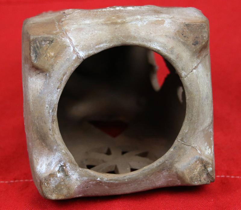 A Most Intruiging Allach Artwork. An Original Third Reich SS-Julleuchter. An Award & Trophy of the German Schutzstaffel Presented By Himmler to Officers Then Members of the SS From1936 -1944. A Pagan Runic Winter Solstice Lamp, An SS Service Decoration