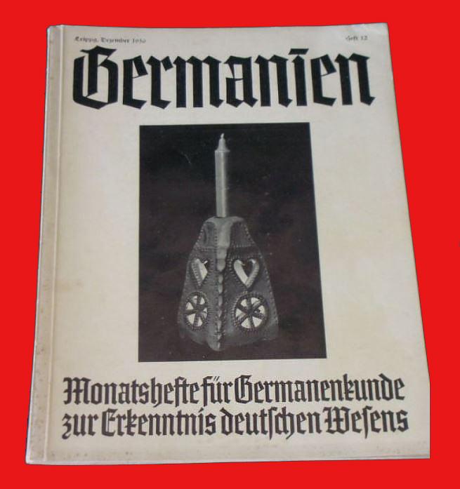 A Most Intruiging Allach Artwork. An Original Third Reich SS-Julleuchter. An Award & Trophy of the German Schutzstaffel Presented By Himmler to Officers Then Members of the SS From1936 -1944. A Pagan Runic Winter Solstice Lamp, An SS Service Decoration