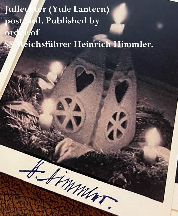 A Most Intruiging Allach Artwork. An Original Third Reich SS-Julleuchter. An Award & Trophy of the German Schutzstaffel Presented By Himmler to Officers Then Members of the SS From1936 -1944. A Pagan Runic Winter Solstice Lamp, An SS Service Decoration