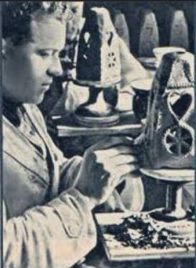 A Most Intruiging Allach Artwork. An Original Third Reich SS-Julleuchter. An Award & Trophy of the German Schutzstaffel Presented By Himmler to Officers Then Members of the SS From1936 -1944. A Pagan Runic Winter Solstice Lamp, An SS Service Decoration