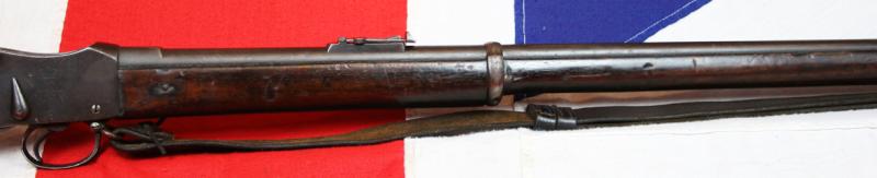 Original Antique MK I - II Short Lever Martini Henry Rifle, Dated 1875, By Enfield, Early Model Long Cocking Indicator, With Original Victorian Leather Sling. Rare Brass Muzzle Dust Cover & In Fabulous Condition. One Of Only 1400 Early MK1 Models Made