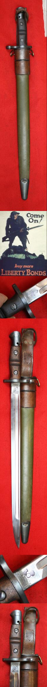 A Superb, US Army, WW1 Issue Remington 1917 Bayonet. One Of the Best Condition Examples We Have Seen Since Queen Victoria Died