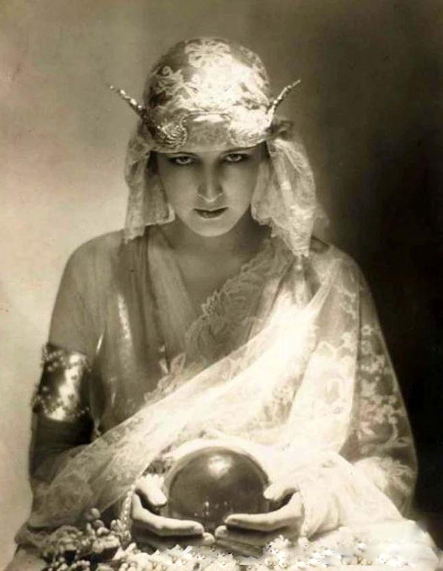 A Stunning Antique Rock Quartz Crystal 'Witch' or 'Scrying' Ball. Containing Internal Veils, Wisps, and Tiny Fissures & Areas Of Incredible Clarity.. A Most Intriguing Classic Antique Collector's Item Of The Esoteric Mystical Arts and Occultism