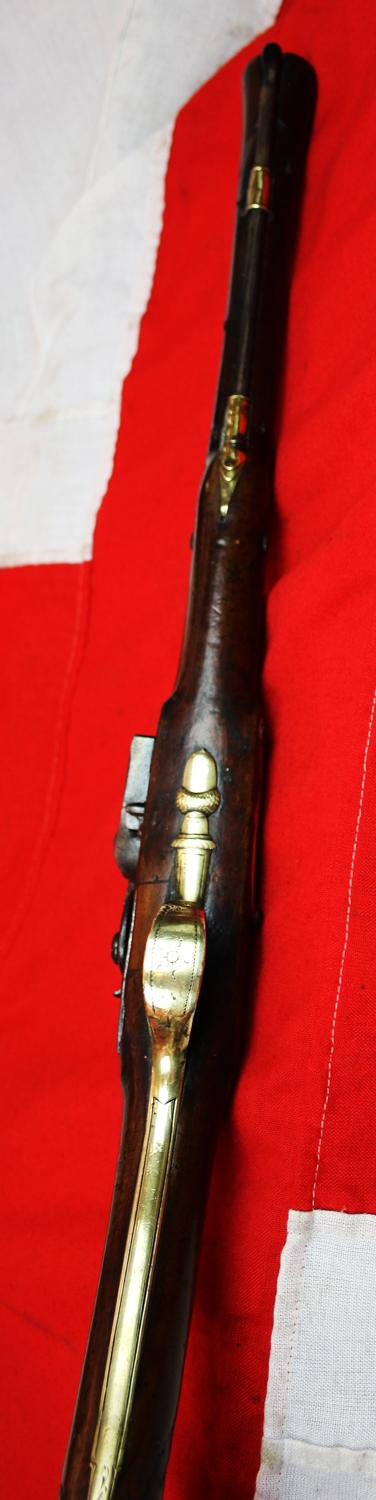 A Fine 18th Century Historic Blunderbuss With Brass Flared Mouth Barrel, Fine Walnut Stock and Engraved Brass Furniture. By Griffin and Tow London Circa 1775. One Of England's Great Gunsmith Partnerships