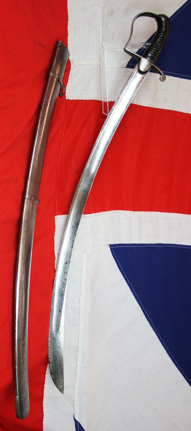 A Very Good Peninsular War and Battle of Waterloo Use British Napoleonic Regulation, Ordnance, Front Line Rank Issue, 1796 Light Dragoon Trooper's Sabre by Wooley & Co. An Ordnance Supply Contractor from the 18th and early 19th Century